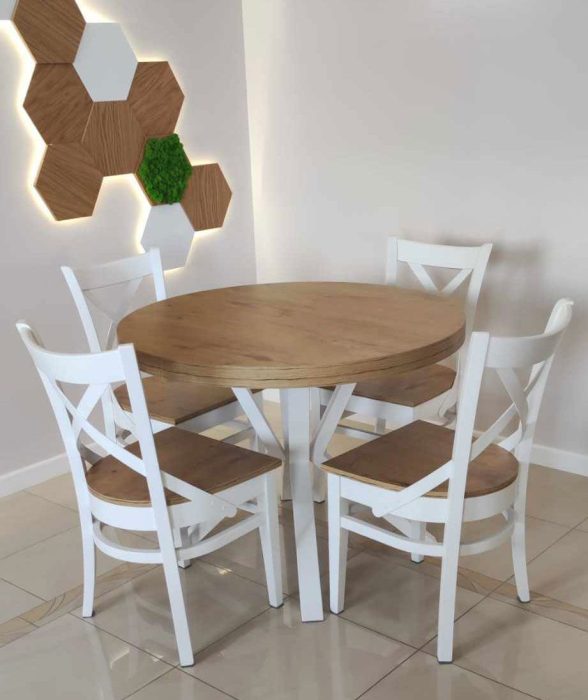 Stół okrągły Ideal Form, Model 102 – realizacja u klienta